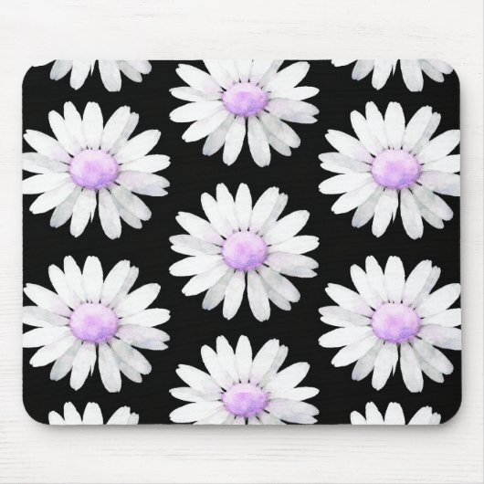 Pretty Purple Dotted Daisy's Mousepad (Vorne)