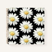 Pretty Purple Dotted Daisy's Notizblock (Vorderseite)