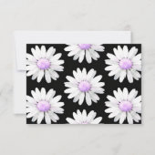 Pretty Purple Dotted Daisy's (personalize) Dankeskarte (Vorderseite)