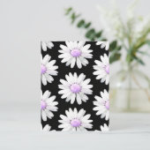 Pretty Purple Dotted Daisy's Postkarte (Stehend Vorderseite)