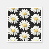 Pretty Purple Dotted Daisy's Serviette (Vorderseite)