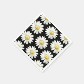 Pretty Purple Dotted Daisy's Serviette (Ecke)