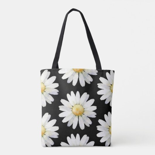 Pretty Purple Dotted Daisy's Tasche (Rückseite)