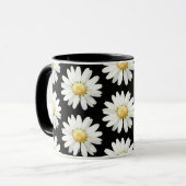 Pretty Purple Dotted Daisy's Tasse (Vorderseite Links)