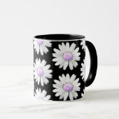 Pretty Purple Dotted Daisy's Tasse (VorderseiteRechts)