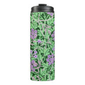 Pretty Purple Floral Pattern Thermosbecher (Vorderseite)