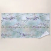 Pretty Purple Flowers  Strandtuch (Vorderseite)