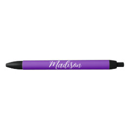 Pretty Purple Name in Handwritten Script Custom Kugelschreiber