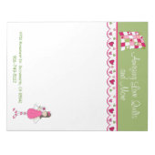 Pretty Quilting Business Large Note Pad Notizblock (Vorderseite)