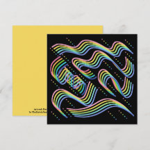 Pretty Rainbow Colored Ribbon Rows Pattern Art Car