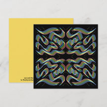 Pretty Rainbow Colored Ribbon Rows Pattern Art