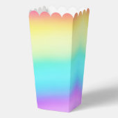 Pretty Rainbow Personalized Wedding Popcorn Geschenkschachtel (Rückseite)