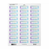 Pretty Rainbow Return Address Labels (Vorne)