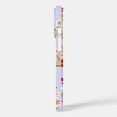 Pretty Red and White Floral Pattern Personalised Case-Mate iPhone Hülle (Rückseite / Links)