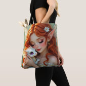 Pretty Red Haired Fairy with Dragon Tasche (Von Nahem)
