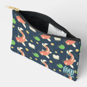 Pretty Red Koi With Kanji Zubehörtasche (Offen)