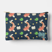 Pretty Red Koi With Kanji Zubehörtasche (Vorderseite)