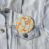 Pretty retro muted 1970s Flowers Button (Beispiel)