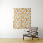 Pretty retro muted 1970s Flowers Wandteppich (Beispiel)