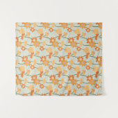 Pretty retro muted 1970s Flowers Wandteppich (Vorderseite (Horizontal))