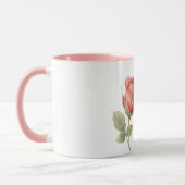 Pretty Romantic Red Rose Flower Tasse (Links)