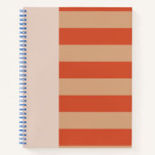 Pretty Rust and Orange stripes pattern  Notizblock (Vorderseite)