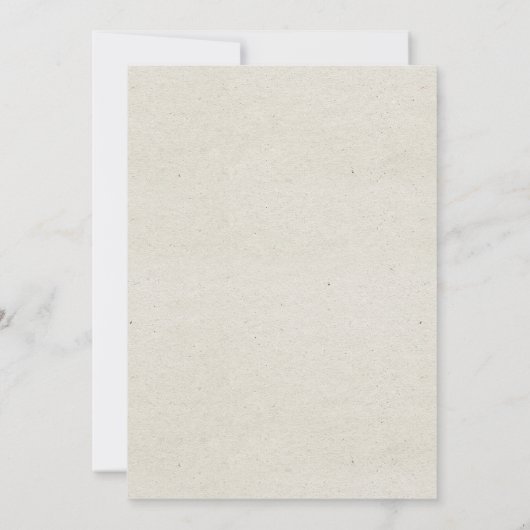 Pretty Rustic Floral Weißding Einladung (Rückseite)