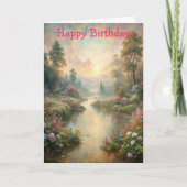 Pretty Scenic Lake Karte (Vorderseite)