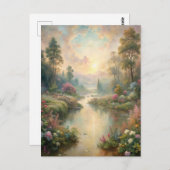 Pretty Scenic Lake Postkarte (Vorne/Hinten)