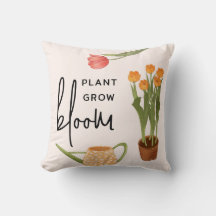 Pretty Script Plant Grow Bloom Tulip