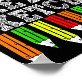 Pretty Sketchy Artist Drawing Humor Sketching Colo Poster (Ecke)