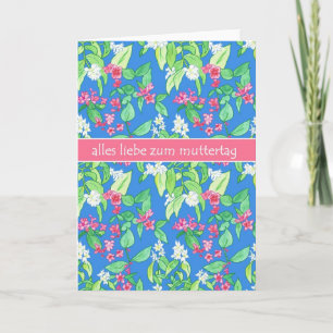 Pretty Spring Blossoms German Mother's Day Karte