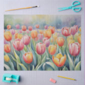 Pretty spring tulips seidenpapier (Basteln)