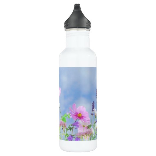 Pretty Spring Wild Flowers Edelstahlflasche (Rechts)