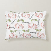 Pretty strawberry pattern Nursery decor Cute Dekokissen (Vorderseite)