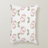 Pretty strawberry pattern Nursery decor Cute Dekokissen (Rückseite(Vertikal))