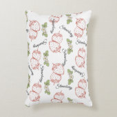 Pretty strawberry pattern Nursery decor Cute Dekokissen (Vorderseite(Vertikal))