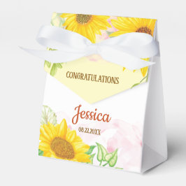 Pretty Sunflower Baby Shower  3"w x 1.5"l x 3.25"h Geschenkschachtel