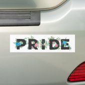 Pretty Trans Pride Floral Autoaufkleber (Auf Auto)