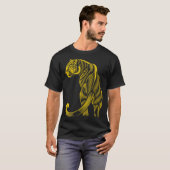 Pretty Trendy Leopard Print Gold  T-Shirt (Vorne ganz)