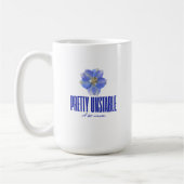 Pretty Unstable: Blue Floral Statement Tee Kaffeetasse (Links)