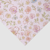 Pretty Vintage Flowers Floral Pattern Seidenpapier (Detail)