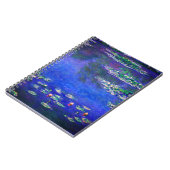 Pretty Vintage Water Lilies by Claude Monet Notizblock (Linke Seite)