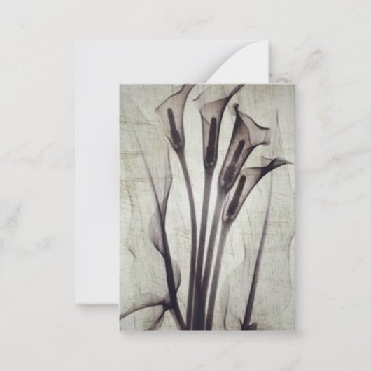 Pretty Vintage X-Ray Flowers Mitteilungskarte (Vorderseite)