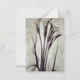 Pretty Vintage X-Ray Flowers Mitteilungskarte