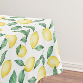 Pretty Watercolor Lemon Citrus – Summer Kitchen Tischdecke
