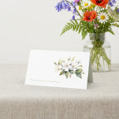 Pretty white apple blossom table name place card platzkarte