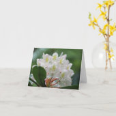 Pretty White Azalea Flower Photography Note Karte (Gelbe Blume)