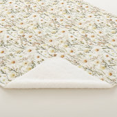 Pretty White Daisy Flowers Birthday Sherpadecke (3/4)