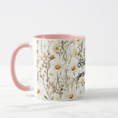 Pretty White Daisy Flowers Birthday Tasse (Links)